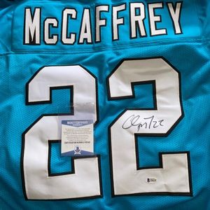Christian McCaffrey signed jersey
